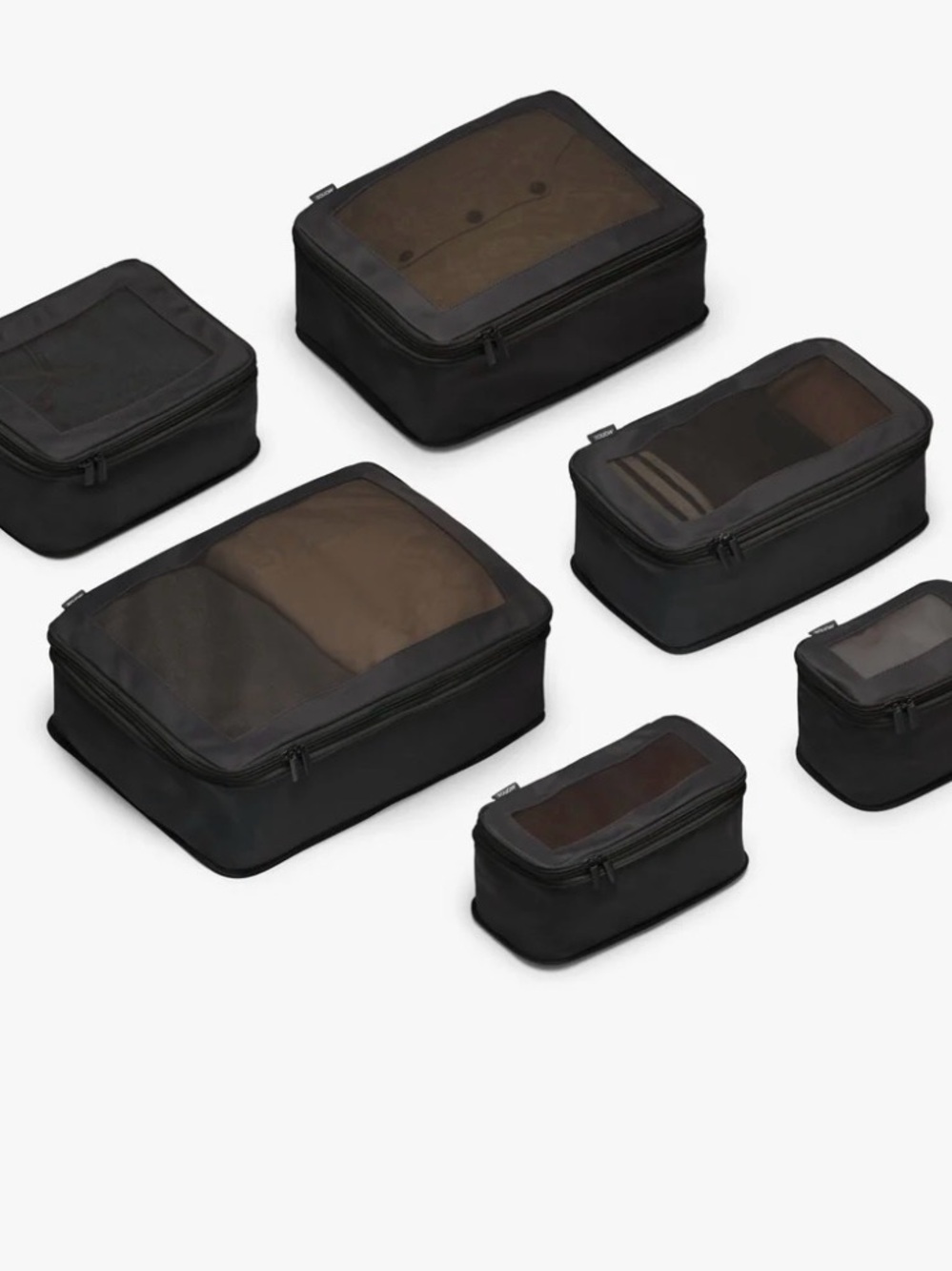 Black Monos Packing Cubes- Set of Four
